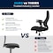 Flash Furniture High Back Designer Black Mesh Swivel Ergonomic Office Chair with Adjustable Arms BL-ZP-806-BK-GG - alternate 8